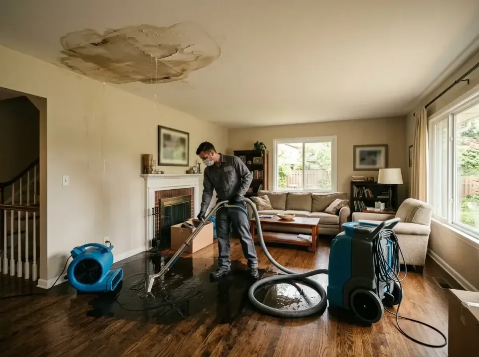 attic-pipe-burst-ceiling-drip-008 — frequently asked questions, Water Damage Restoration & Carpet Care in Hudson, IA